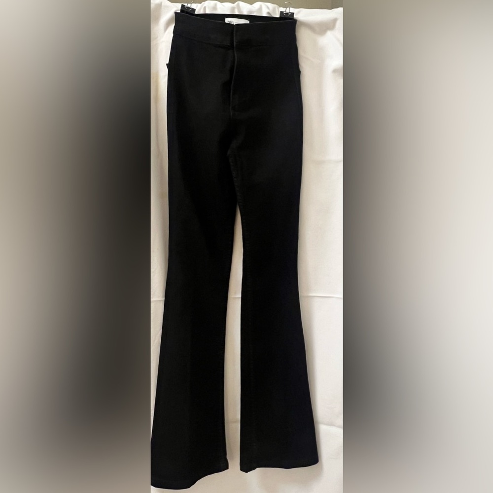 NWOT Zara Stretch Jeans - Black Flare - Size 2 - Picture 4 of 7